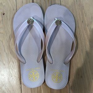 Size 9 Tory Burch pink sandals